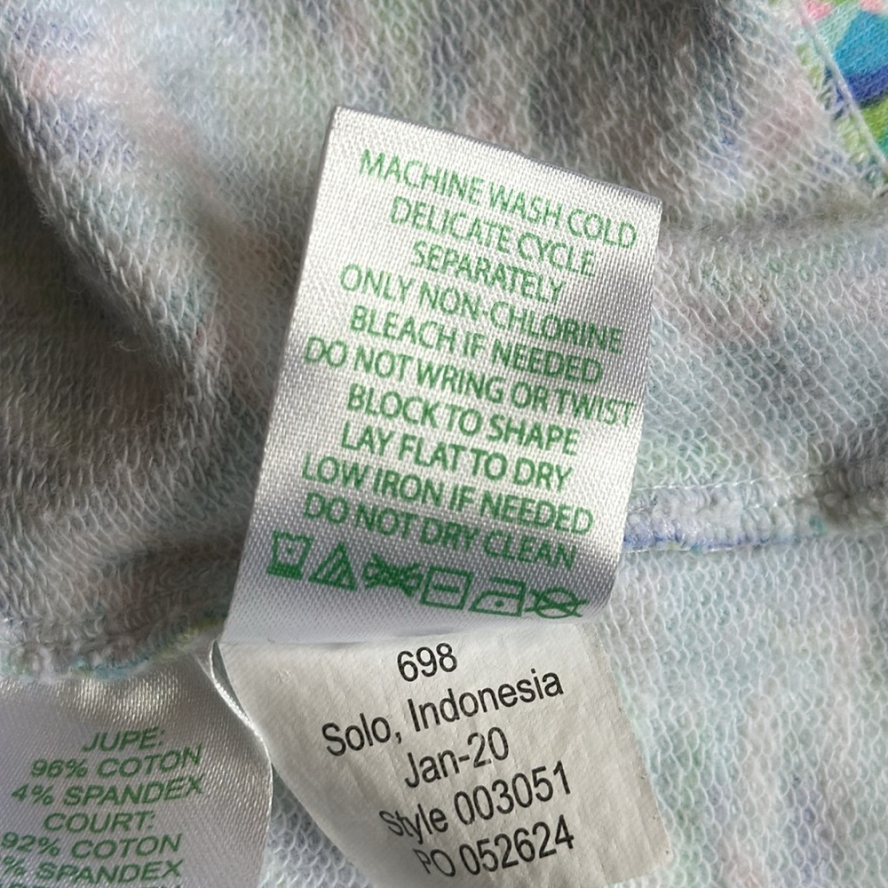 Lilly Pulitzer Mini Madison Skort Shell of a Party Blue Green Pink Small 4 5 - Picture 7 of 7